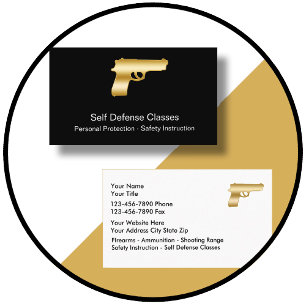 Cartes de visite d'autodéfense