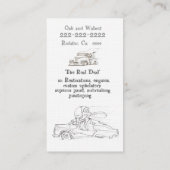 Cartes de visite d'automobile (Dos)