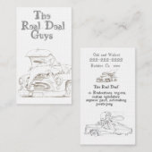 Cartes de visite d'automobile (Devant / Derrière)