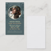 Cartes de visite d'Aviatrix de Goggled (Devant / Derrière)