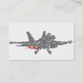 Cartes de visite d'avion de chasse du frelon (Dos)