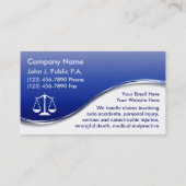 Cartes de visite d'avocat (Devant)