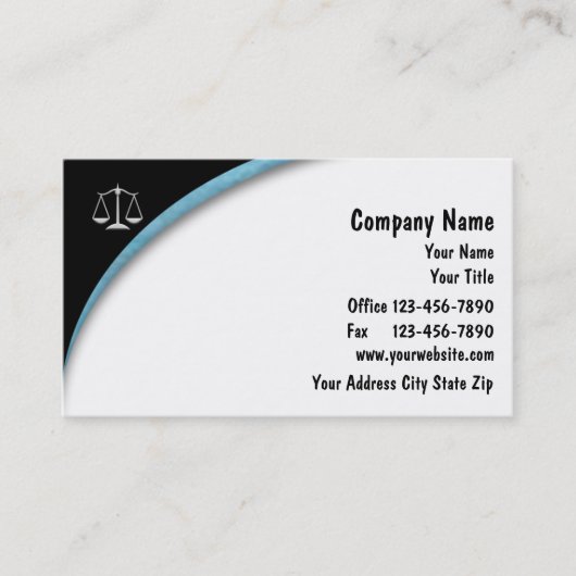 Cartes de visite d'avocat (Devant)