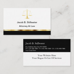 Cartes de visite d'avocat