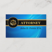 Cartes de visite d'avocat (Devant)
