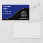 Cartes de visite d'avocat (Devant / Derrière)