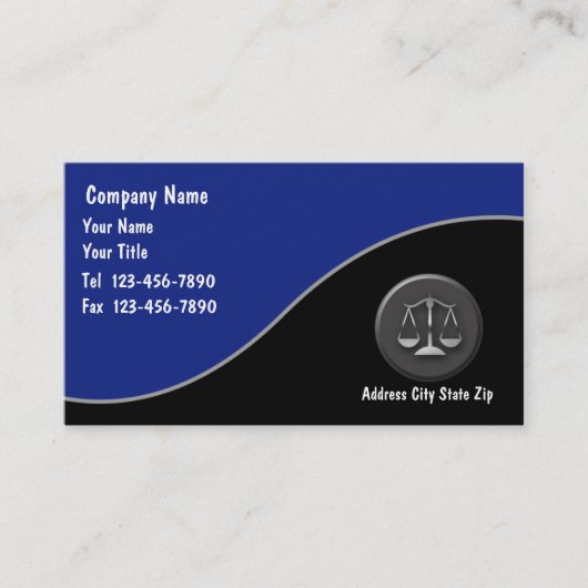 Cartes de visite d'avocat (Devant)