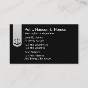 Cartes de visite d'avocat