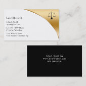 Cartes de visite d'avocat (Devant / Derrière)