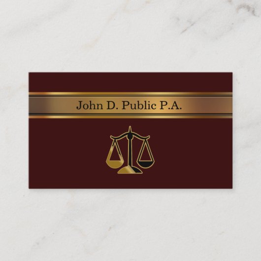 Cartes de visite d'avocat (Devant)