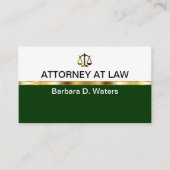 Cartes de visite d'avocat (Devant)