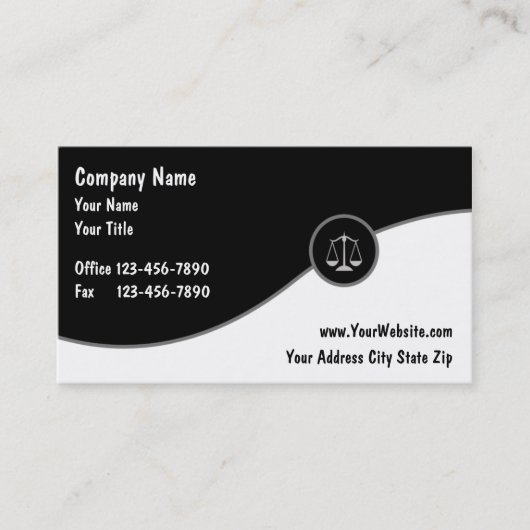Cartes de visite d'avocat (Devant)