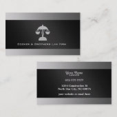 Cartes de visite d'avocat (Devant / Derrière)