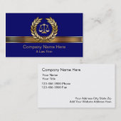 Cartes de visite d'avocat (Devant / Derrière)