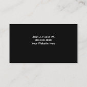 Cartes de visite d'avocat (Dos)