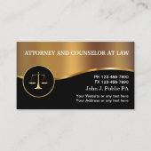 Cartes de visite d'avocat (Devant)