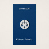 Cartes de visite d'avocat (Devant)