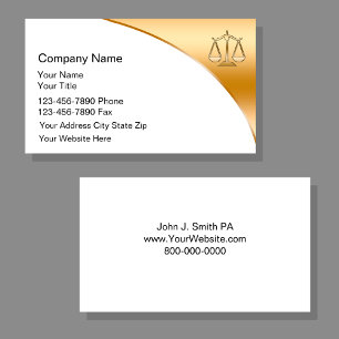 Cartes de visite d'avocat