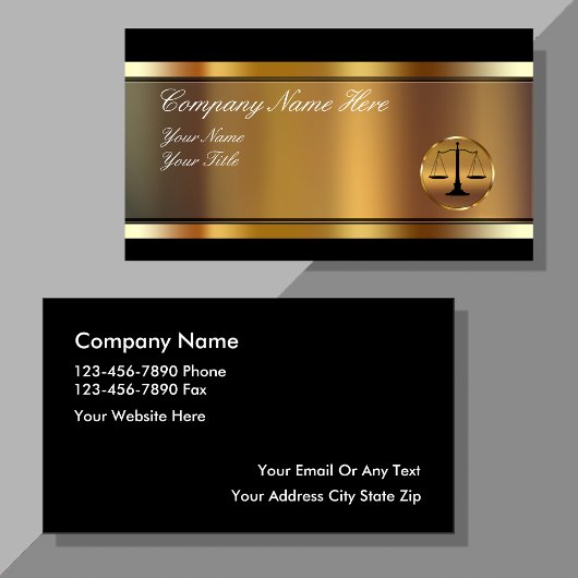 Cartes de visite d'avocat