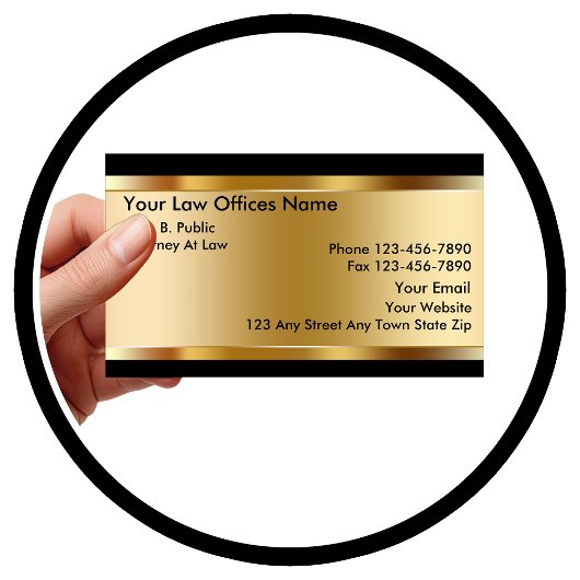Cartes de visite d'avocat