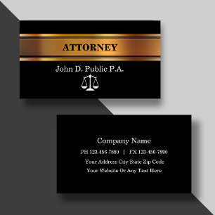 Cartes de visite d'avocat