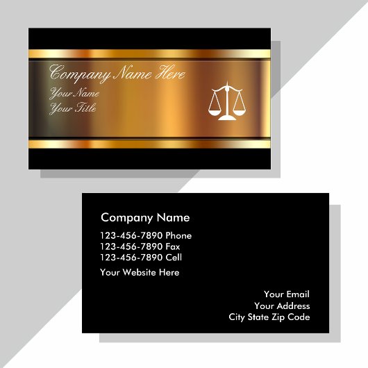 Cartes de visite d'avocat