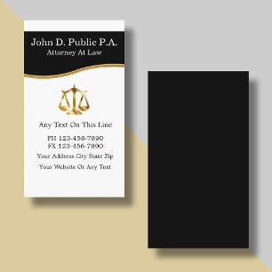 Cartes de visite d'avocat