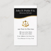 Cartes de visite d'avocat (Devant)