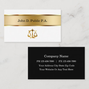 Cartes de visite d'avocat