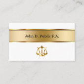 Cartes de visite d'avocat (Devant)
