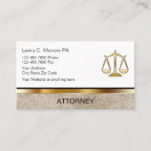 Cartes de visite d'avocat (Devant)