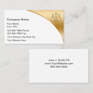 Cartes de visite d'avocat
