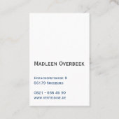 Cartes de visite d'avocat (Dos)