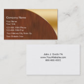 Cartes de visite d'avocat (Devant / Derrière)
