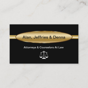 Cartes de visite d'avocat