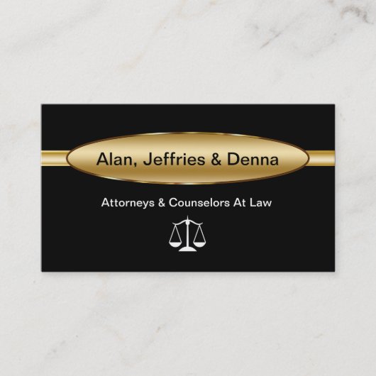 Cartes de visite d'avocat (Devant)