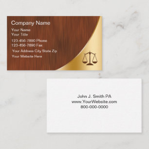 Cartes de visite d'avocat