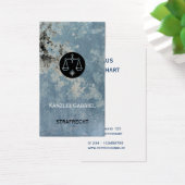 Cartes de visite d'avocat bleu (Bureau)