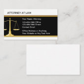 Cartes de visite d'avocat classique (Devant / Derrière)