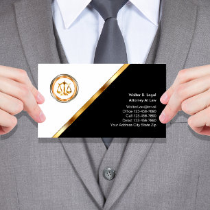 Cartes de visite d'avocat de classe