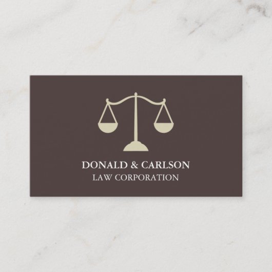 Cartes de visite d'avocat Échelles modernes de la  (Devant)