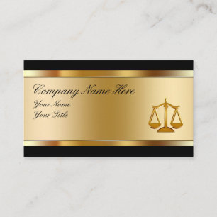 Cartes de visite d'avocat élégantes