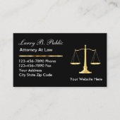 Cartes de visite d'avocat élégantes (Devant)