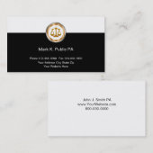 Cartes de visite d'avocat élégantes (Devant / Derrière)