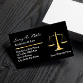 Cartes de visite d'avocat élégantes