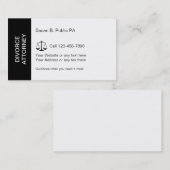 Cartes de visite d'avocat en divorce (Devant / Derrière)