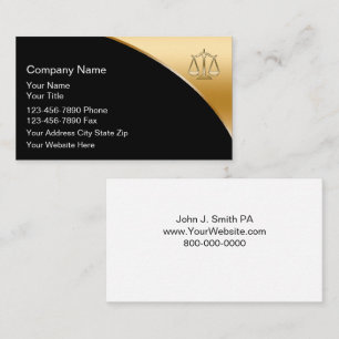 Cartes de visite d'avocat fixes
