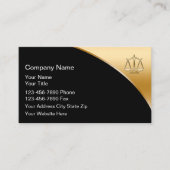 Cartes de visite d'avocat fixes (Devant)