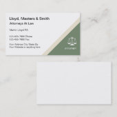 Cartes de visite d'avocat moderne (Devant / Derrière)