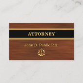 Cartes de visite d'avocat moderne (Devant)